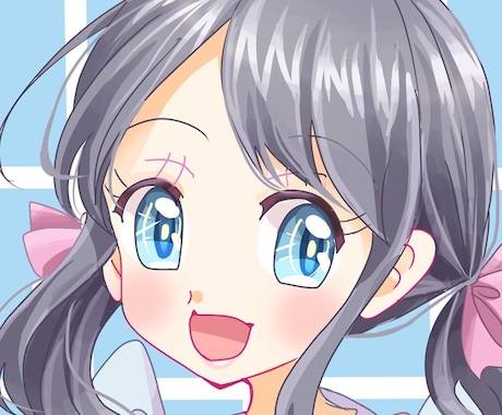 かわいい少女漫画風の女の子描きます かわいいアイコンを使用してみませんか？ イメージ2