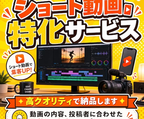 ショート動画特化サービス。高クオリティで納品します イメージ1