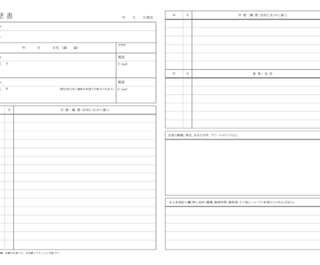 履歴書作成のお手伝いします 履歴書どうやって書けばいいの、、と悩んでいませんか？ イメージ1