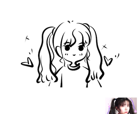 簡単に可愛い似顔絵描きます お写真を元に似顔絵イラストをお描きします！ イメージ2