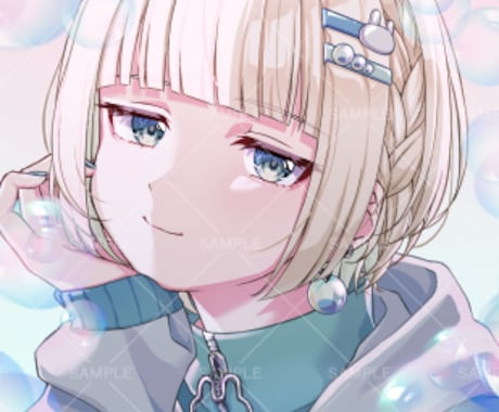 SNS等に使えるかわいいアイコン描きます きらきら・ポップ・かわいいアイコンお描きします！ イメージ2