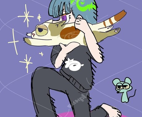 ゆるぅいいきものイラスト描きます ペットからお好きないきものゆるぅいテイストでいかがですか？ イメージ2