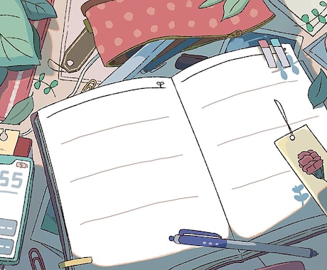 ゆるくてシンプルな挿絵・イラスト描きます 背景やごちゃごちゃとしたインテリアのイラストが得意です。 イメージ2