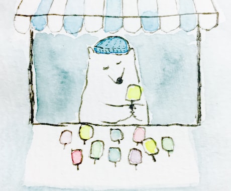 絵本タッチであなただけのアイコン描きます 水彩画のイラストはお好きですか？ イメージ2