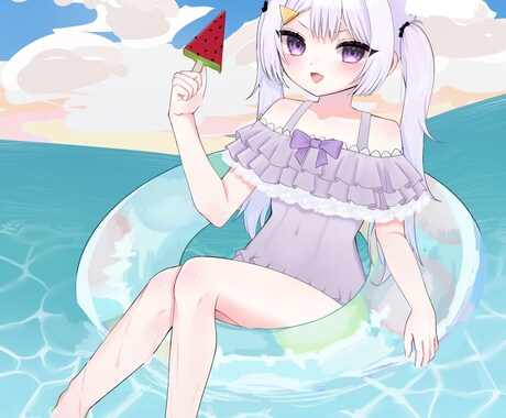 心を込めてかわいいイラストお描きします アイコン、全身、配信用などなんでもお任せ下さい！ イメージ1