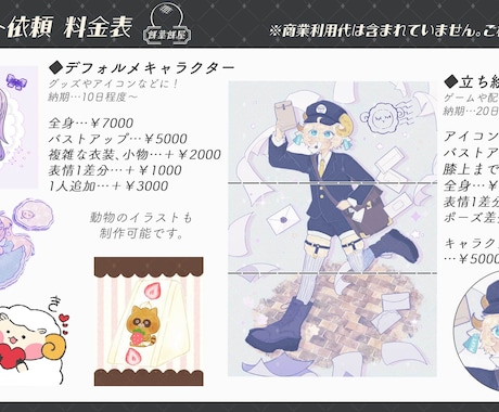 ポップでかわいいイラスト描きます ◆アイコンからグッズ制作まで幅広く対応します！ イメージ1
