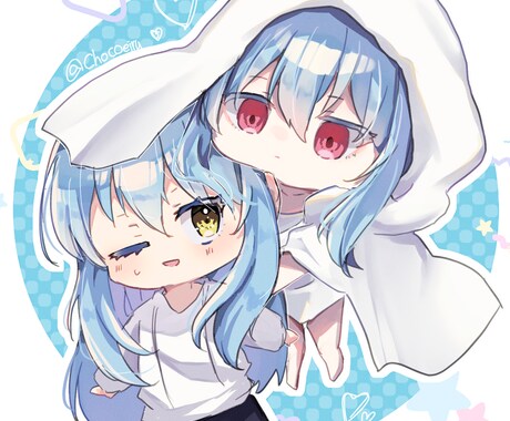 可愛い女の子のSNSアイコン、ヘッダー描きます 貴方だけの可愛いアイコン描きます！ イメージ1