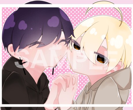 アイコン、サムネイル、一枚絵など描きます きらきらで可愛い子をあなただけに提供します イメージ2