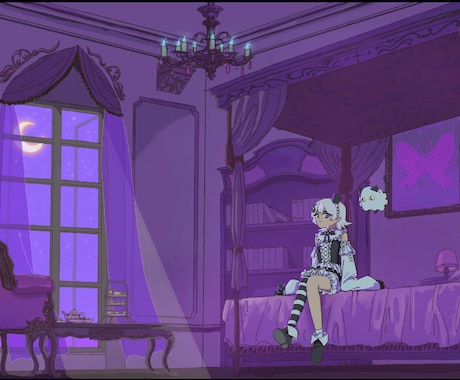 ループアニメーションつくります MVや待機画面等さまざまな用途に対応いたします。 イメージ1