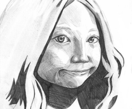 写実的な似顔絵スケッチ描きます 素朴で落ち着いた抽象画をおとどけ イメージ2