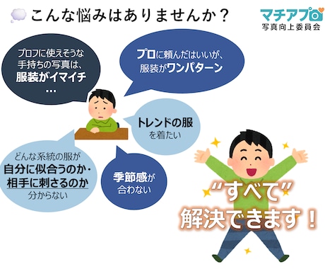 マッチングアプリ用着せ替え画像作成します AIで"印象UP"プロフィール画像を作成します イメージ2