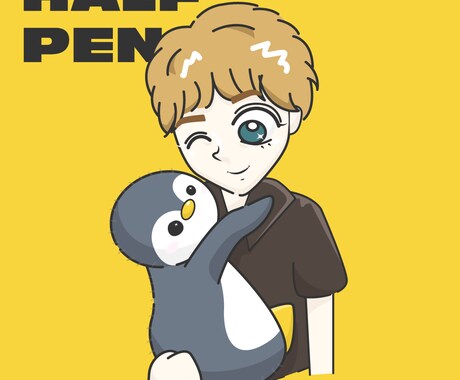 シンプル・ポップな似顔絵イラスト描きます ペットの似顔絵やアイコン・グッズ制作などに イメージ2
