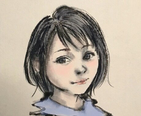 オシャレな墨絵アイコン制作いたします 手描きの墨絵ベースのイラスト。今だけ1000円お買い得です！ イメージ1