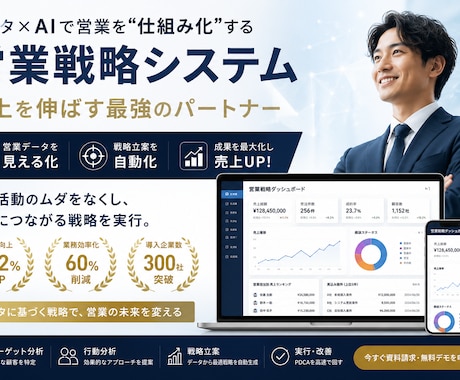 営業マンと上司のコムにケーションツールます イメージ1
