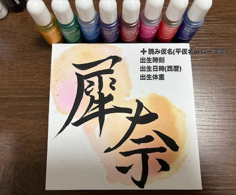 親からの人生初のプレゼント、命名書を書きます 字が苦手な方必見！シンプル可愛い命名書をお作りします♥️ イメージ2