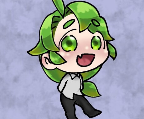 SNSのアイコンを描きます 可愛いミニキャラで個性を出そう！ イメージ1
