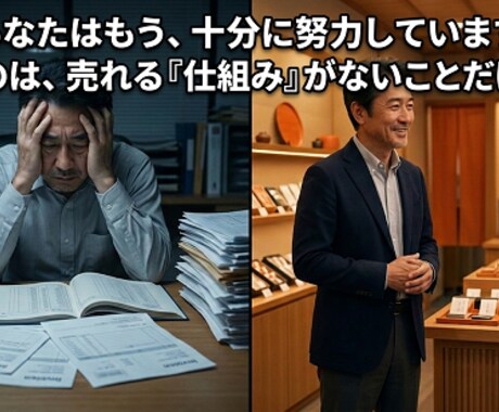 努力は十分！元店長が売れる接客の仕組みを構築します やり切って結果が出ない方へ。27年の現場経験で接客を標準化 イメージ1