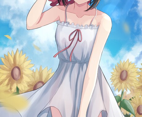 一枚絵からSNS用の絵まで描き色々描きます SNSアイコンやヘッダー、一枚絵などを希望通りに描きます イメージ2