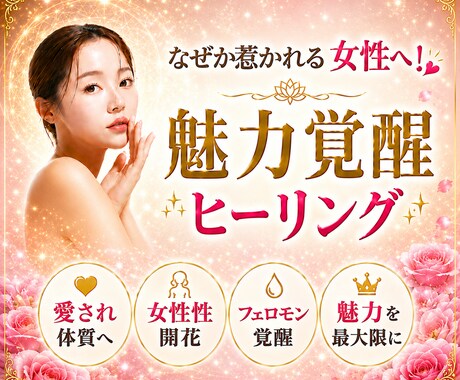 なぜか惹かれる女性へ！魅力覚醒ヒーリングをします 神業霊術であなたのフェロモンを覚醒し魅力を最大限引き上げます イメージ1