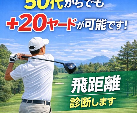 ドライバーの飛距離アップをレッスンします 飛距離アップ「＋20ヤード」を体得しませんか？ イメージ1