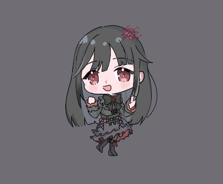 SNS映え◎可愛いちびキャライラスト制作します ふんわり可愛いちびキャラ描きます イメージ2