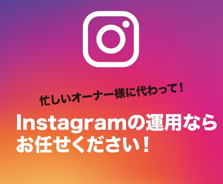 丸投げプラン■Instagram1カ月運用代行ます 面倒なInstagram更新作業を丸投げプラン！ イメージ1
