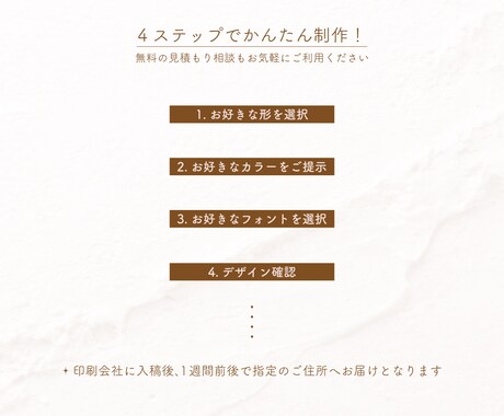 印象に残る「変形」名刺・ショップカード作ります 【印刷50枚込・修正無制限】4種類から選ぶだけのセミオーダー イメージ2