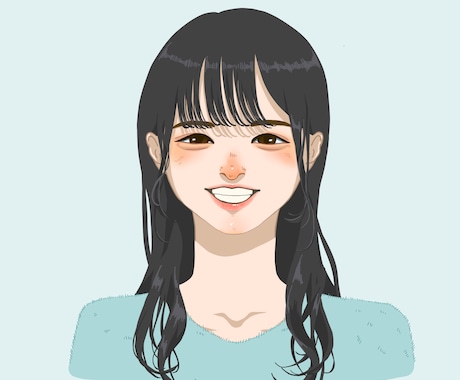 リアルだけどかわいくて優しい、盛れる似顔絵描きます リアルとデフォルメのいいとこ取りのイラストをアイコンに！ イメージ2