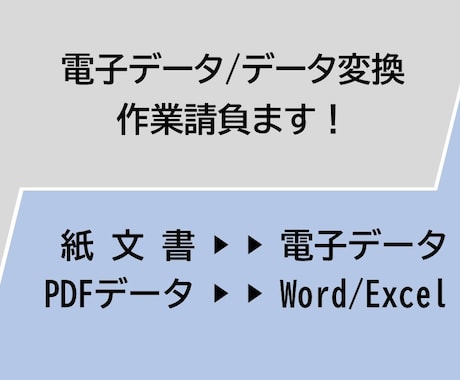 PDFや画像をWordやExcelのデータにします イメージ1