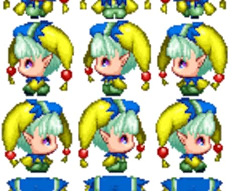 RPGツクールMZ・MV規格の歩行ドット作ります ＲＰＧツクールＭＺ・ＭＶ用のオリジナル歩行ドット作成 イメージ2