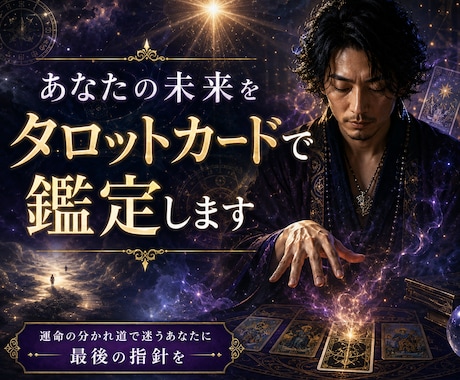 あなたの未来をタロットカードで鑑定します 運命の分かれ道で迷うあなたに最後の指針を イメージ1