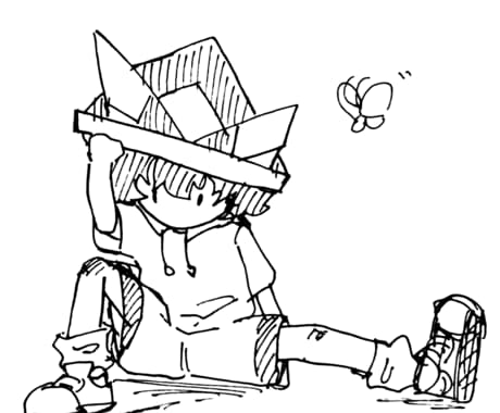 あなただけのシンプルなモノクロイラスト描きます イメージ1