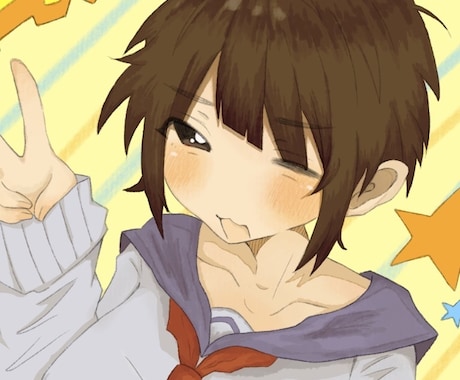 シンプルでかわいいイラストをお描きします イメージ1