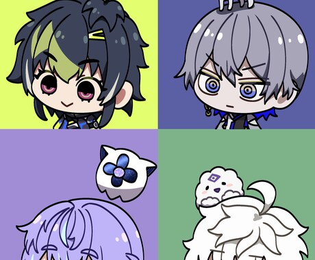 キャラクターアイコン描きます もちっとしたデフォルメキャラアイコンお求めなら イメージ1