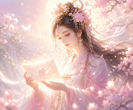 木花咲耶姫から癒しの手紙を届けます 不安な心へ、女神の光と言葉をそっと降ろします イメージ1
