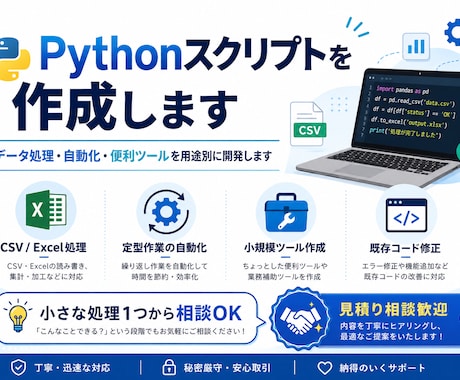 Pythonスクリプトを作成します イメージ1