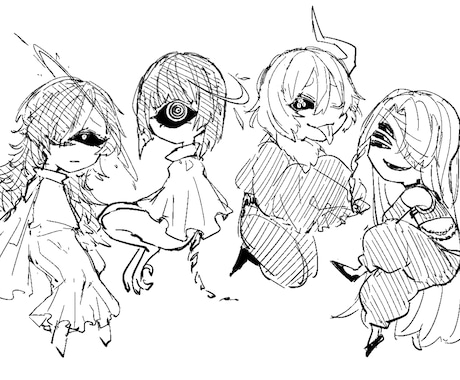 あなたの想像形にします 人外度の高いキャラクター大歓迎！！！キャラ資料用に！！ イメージ2