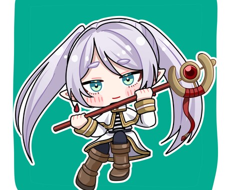 2-3等身のポップなミニキャライラスト描きます デフォルメ強め！配信活動やグッズにも！ イメージ2