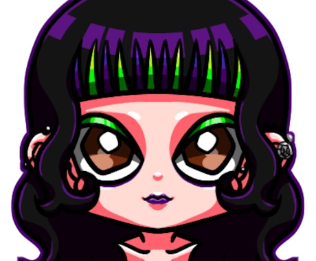 SNS用のアイコン描きます ゆるふわ系からポップでダークなキャラまで幅広くお描き致します イメージ2