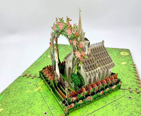 引出物　記念品　ノベルティ　飛び出す絵本作ります 竣工　祝い　記念品　お土産　ポップアップ　粗品　卒業　結婚 イメージ2