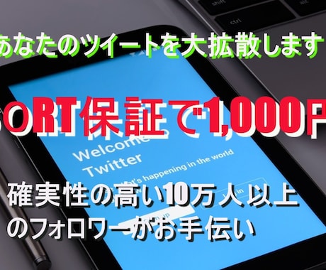 超拡散！Twitterで60RT以上まで宣伝します 〜フォロワー約10万人以上へスピード拡散〜 イメージ2