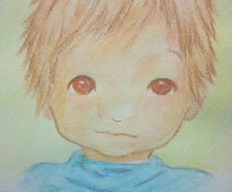 水彩色鉛筆で似顔絵をお描きします お祝いや記念の品におすすめです！ イメージ1