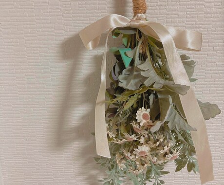 お気に入りのリボンでスワッグ作ります あなたにも思い出のリボンがございませんか？【スワッグ】 イメージ2