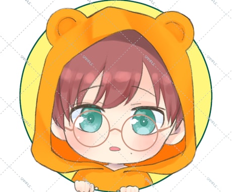 選べてかわいいパーカー量産アイコン描きます 選べるけもみみパーカー！色も選べて組み合わせで雰囲気かわる！ イメージ1