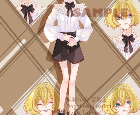 可愛いキャラクターデザインの立ち絵制作します TRPG配信用やVtuberさん立ち絵制作します！ イメージ2