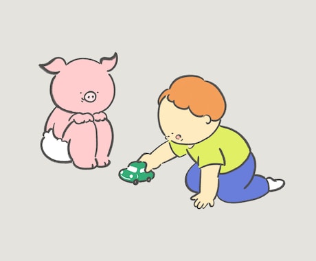 動物や野菜などゆるくてかわいいイラスト描きます 商用利用可！子ども向けデザインにぴったり イメージ2