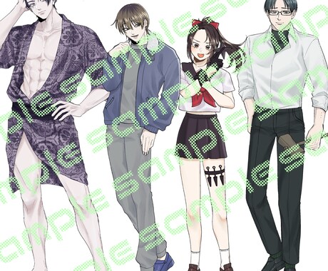 TRPG・創作向けキャラクター立ち絵制作いたします TRPG、創作、などで使用できるキャラクター立ち絵を制作 イメージ2