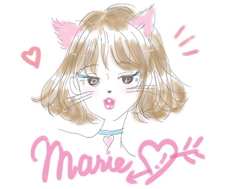 アイコンイラスト描きます ふんわりカワイイおしゃれなアイコンにしたい方にオススメ♡ イメージ1