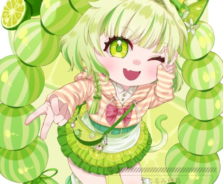 世界に一つだけのちびキャラ制作します グッズやSNSアイコン、動画用など、幅広いご依頼に応えます！ イメージ2