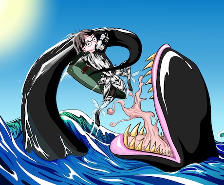イラスト描きます お子様の絵などを、イラストタッチで描きます イメージ1